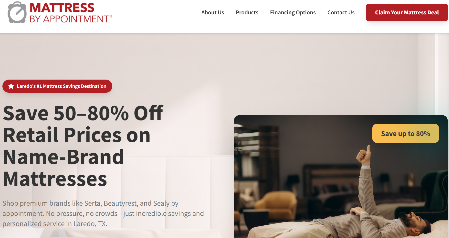 MB Laredo furniture store website