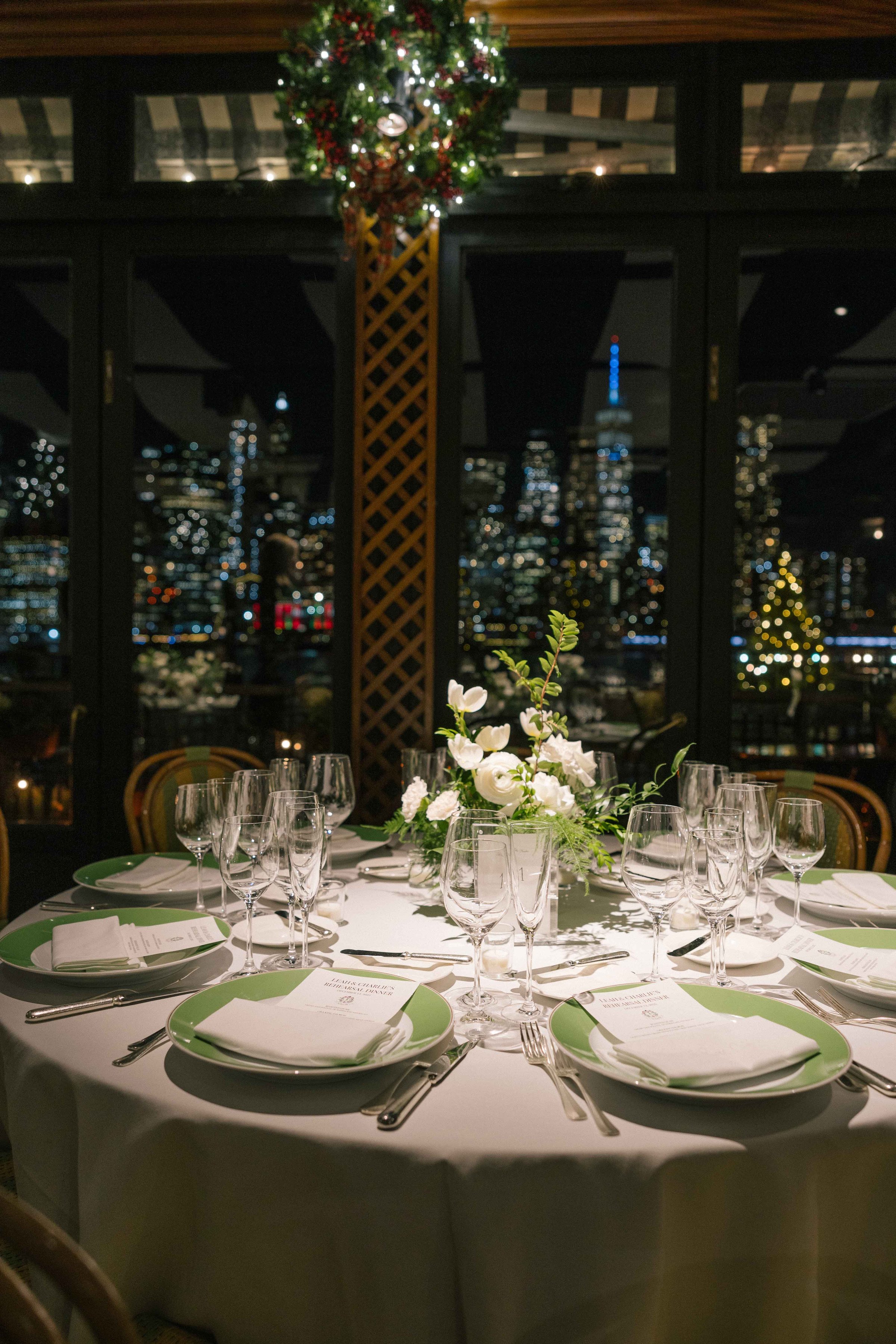 Luxury wedding venue River Café Brooklyn New York City East River waterfront reception