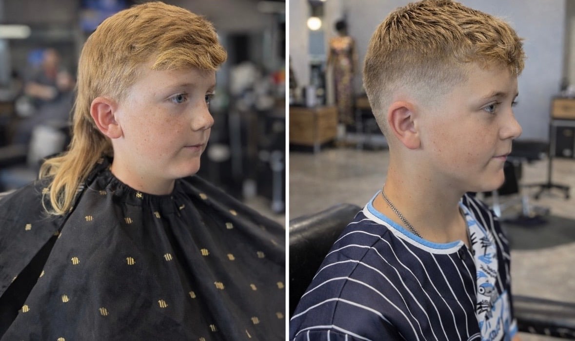 Men's beard grooming at The Q Salon Sarasota