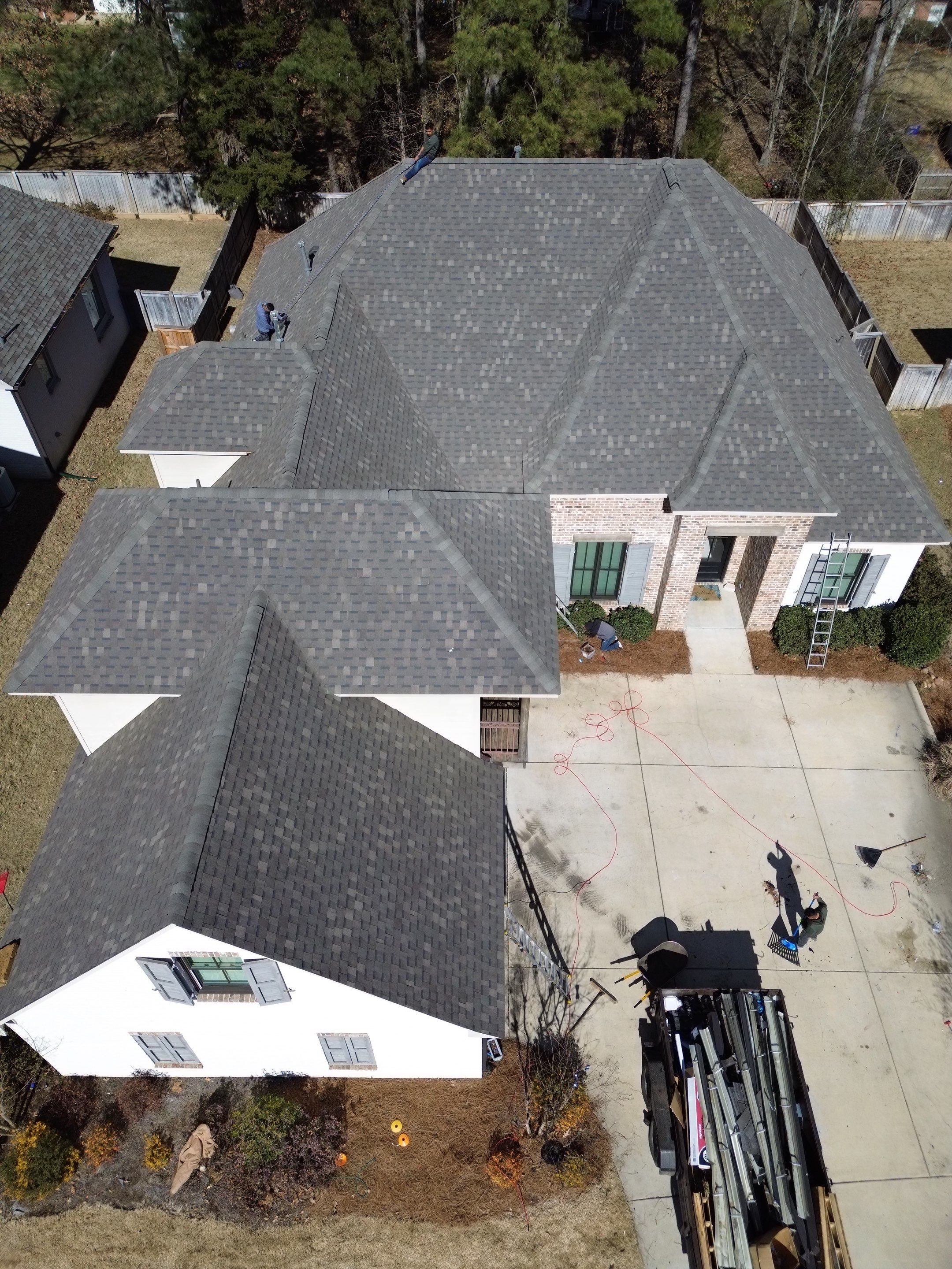Completed roofing project