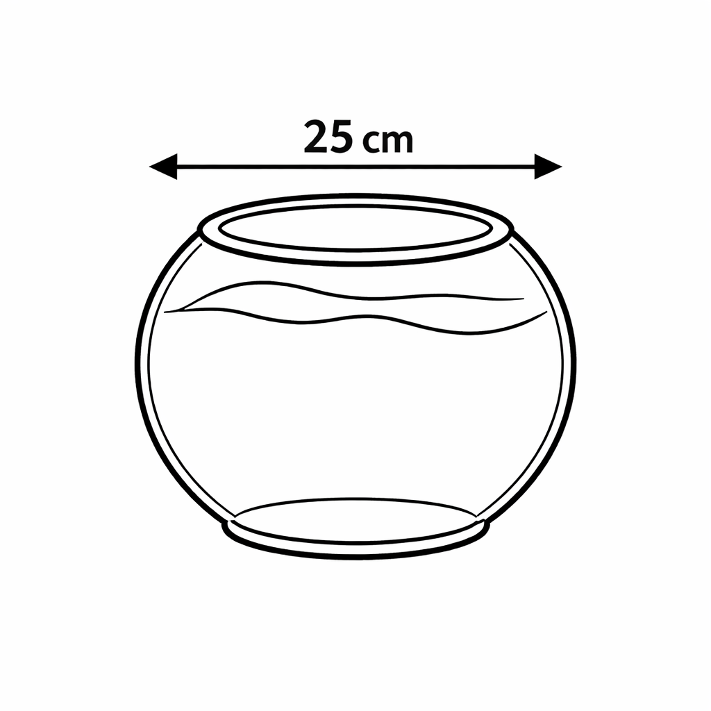 25cm Planted Fish Bowl