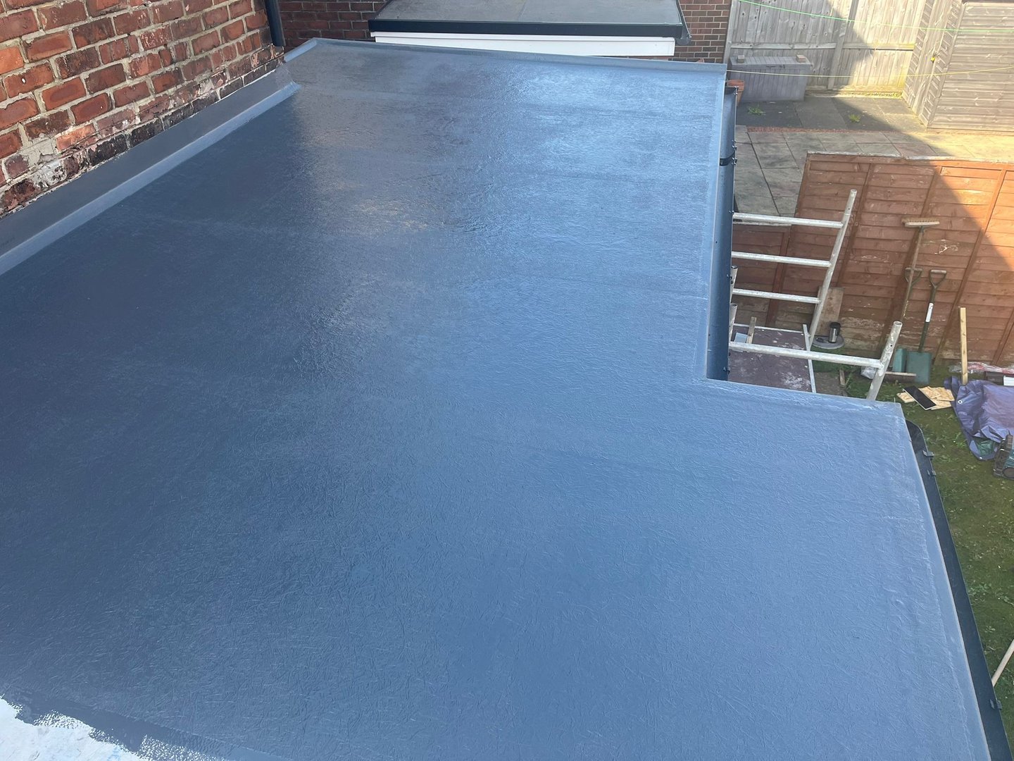 Professional roofing team