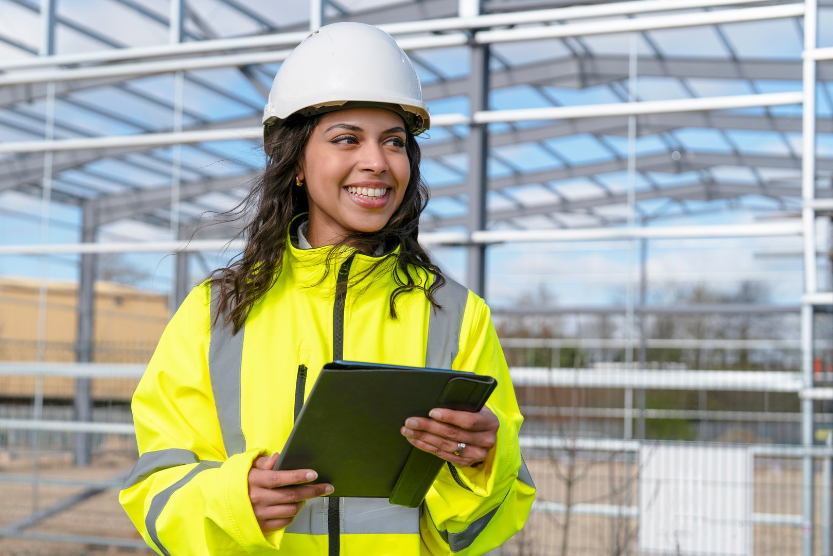 Female construction worker