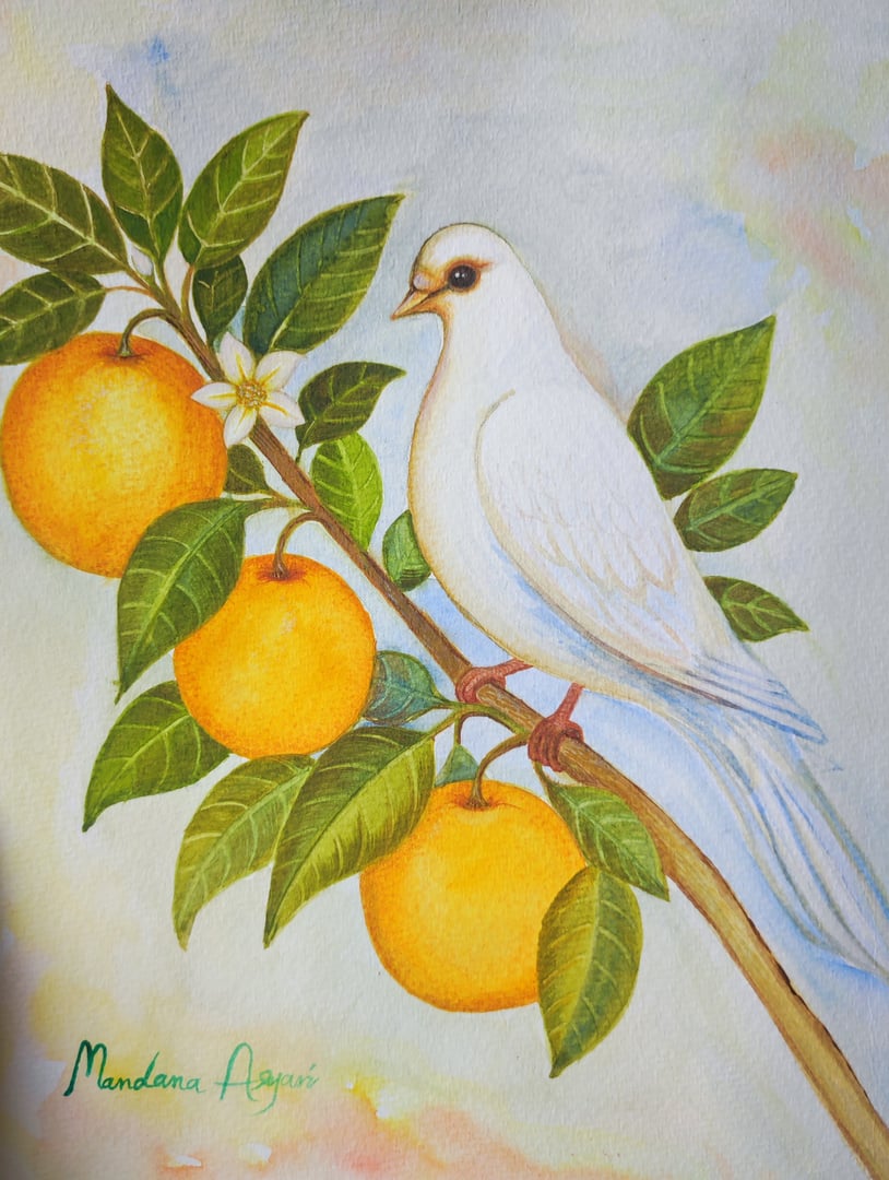 اثر هنری با تکنیک خاص و موضوعی الهام‌بخش