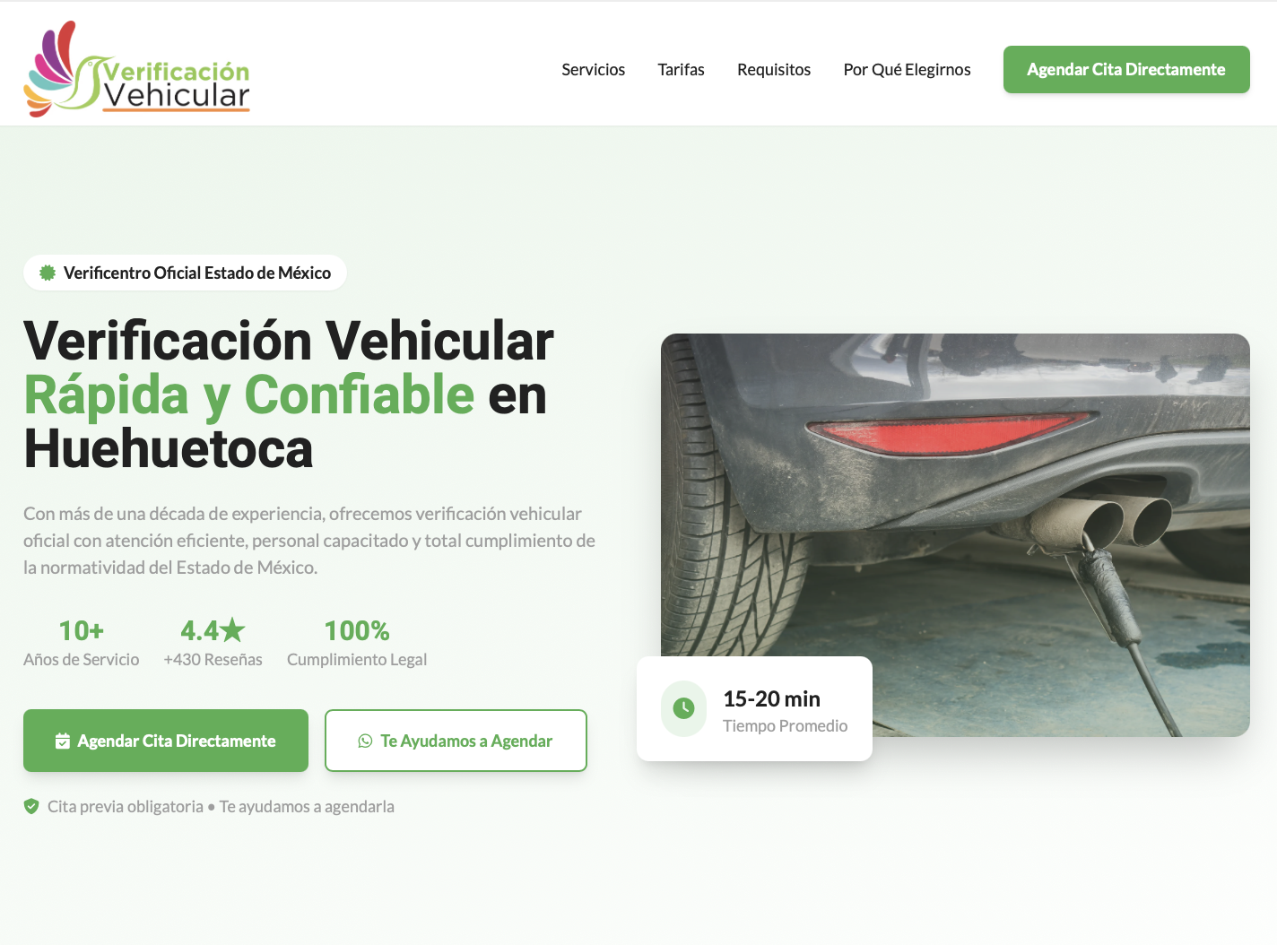 Verificentro - Sitio web de verificación vehicular