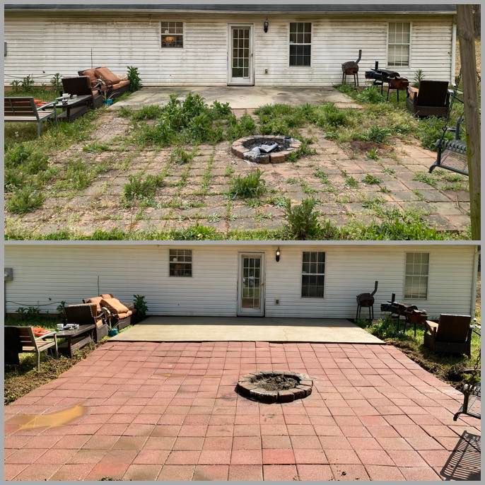 Pressure washing transformation showcase