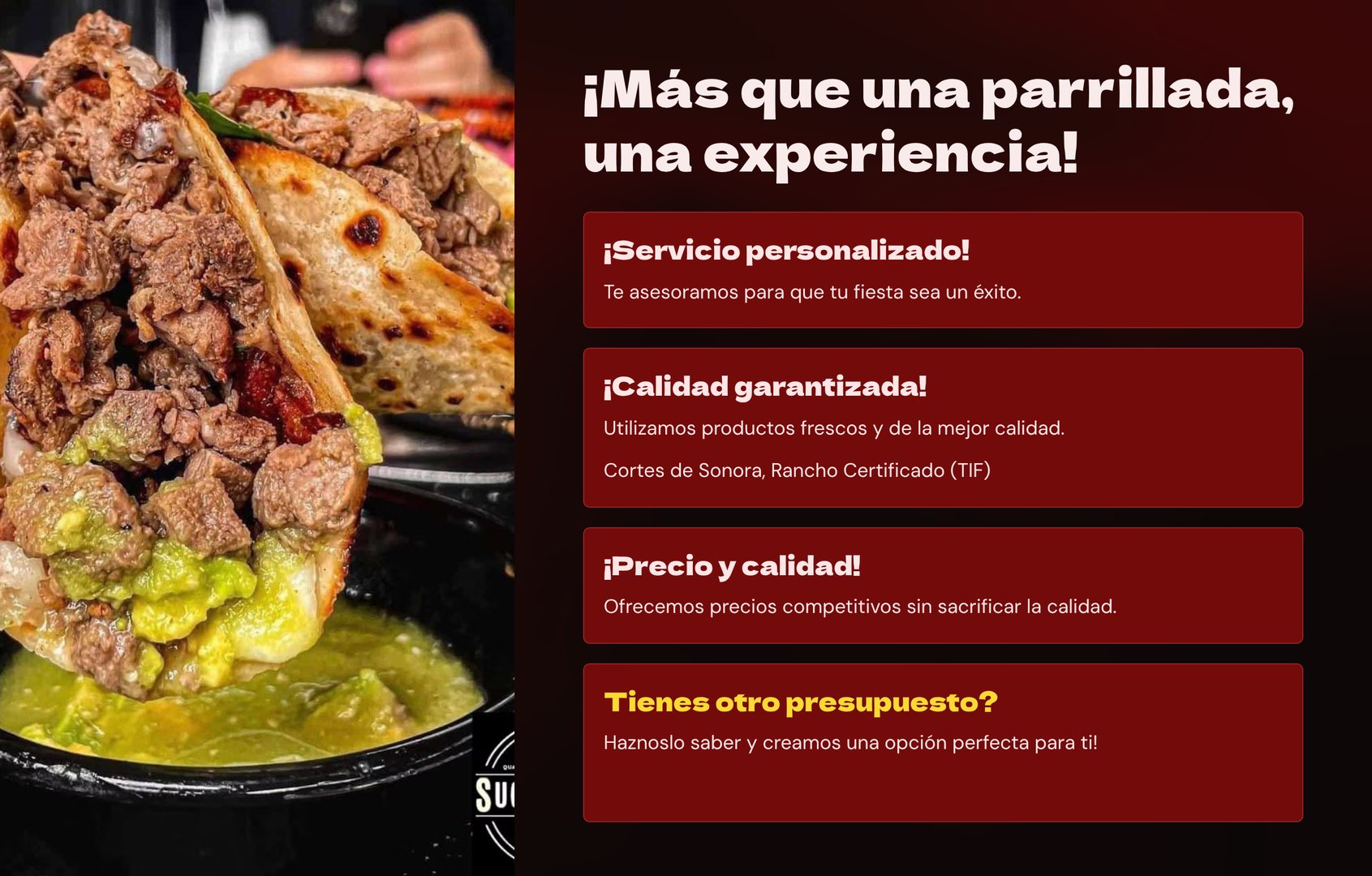 Más que una parrillada, una experiencia