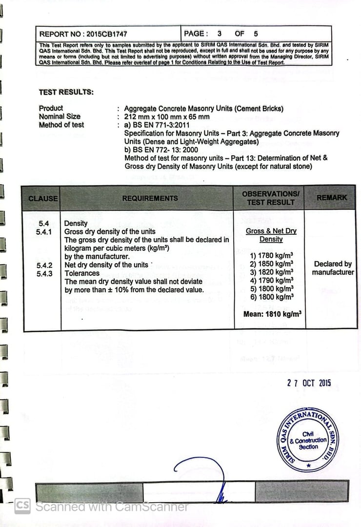 Technical Standards Certificate