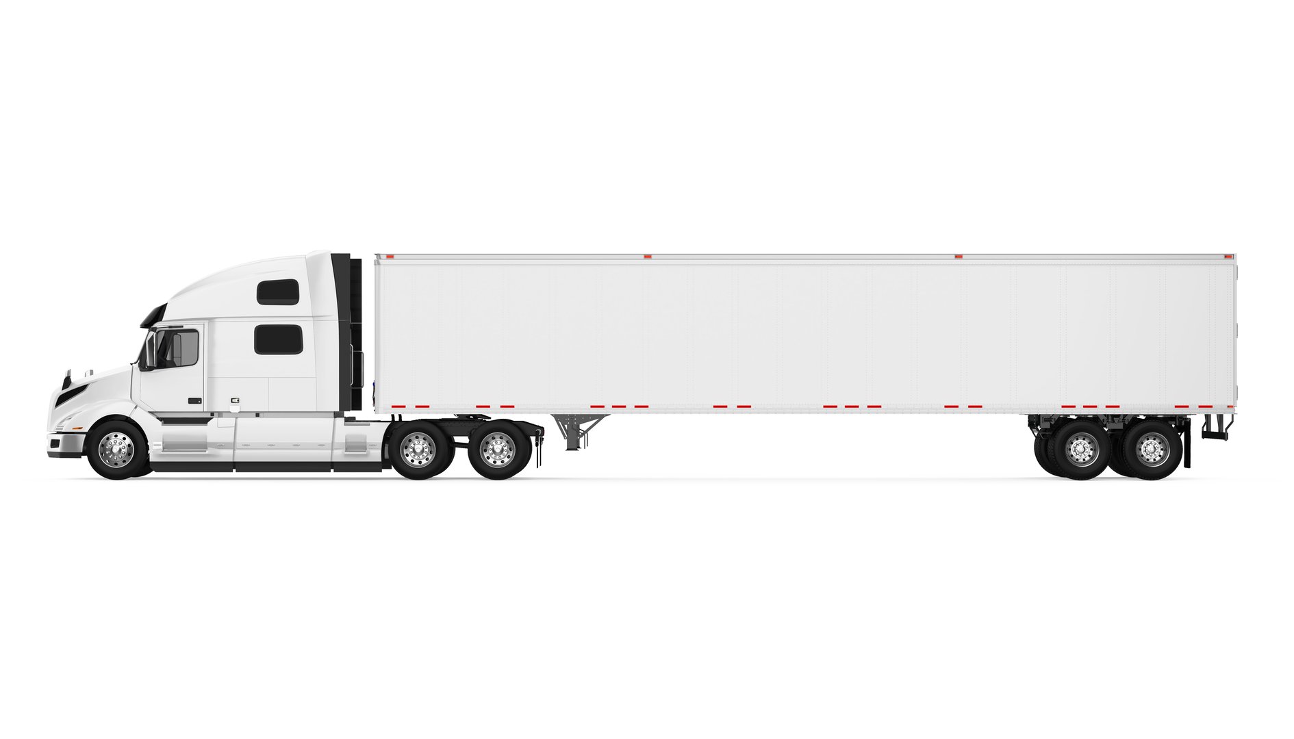 Semi-trailer dry van truck