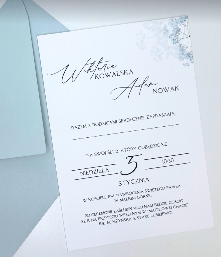 Zaproszenie kwiatowe 22