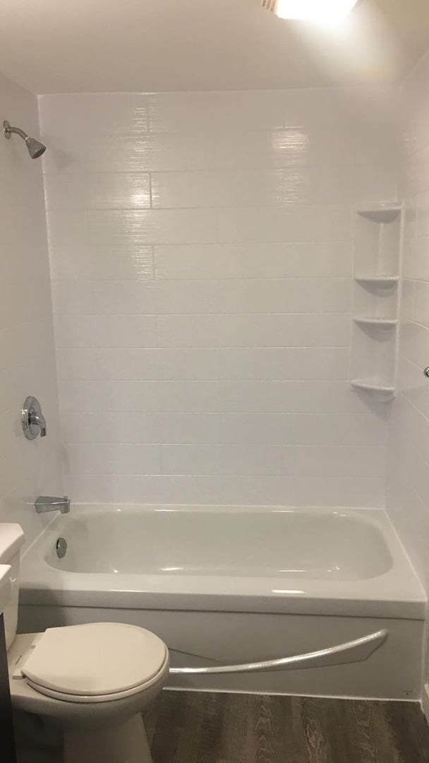 Bathroom renovation before after