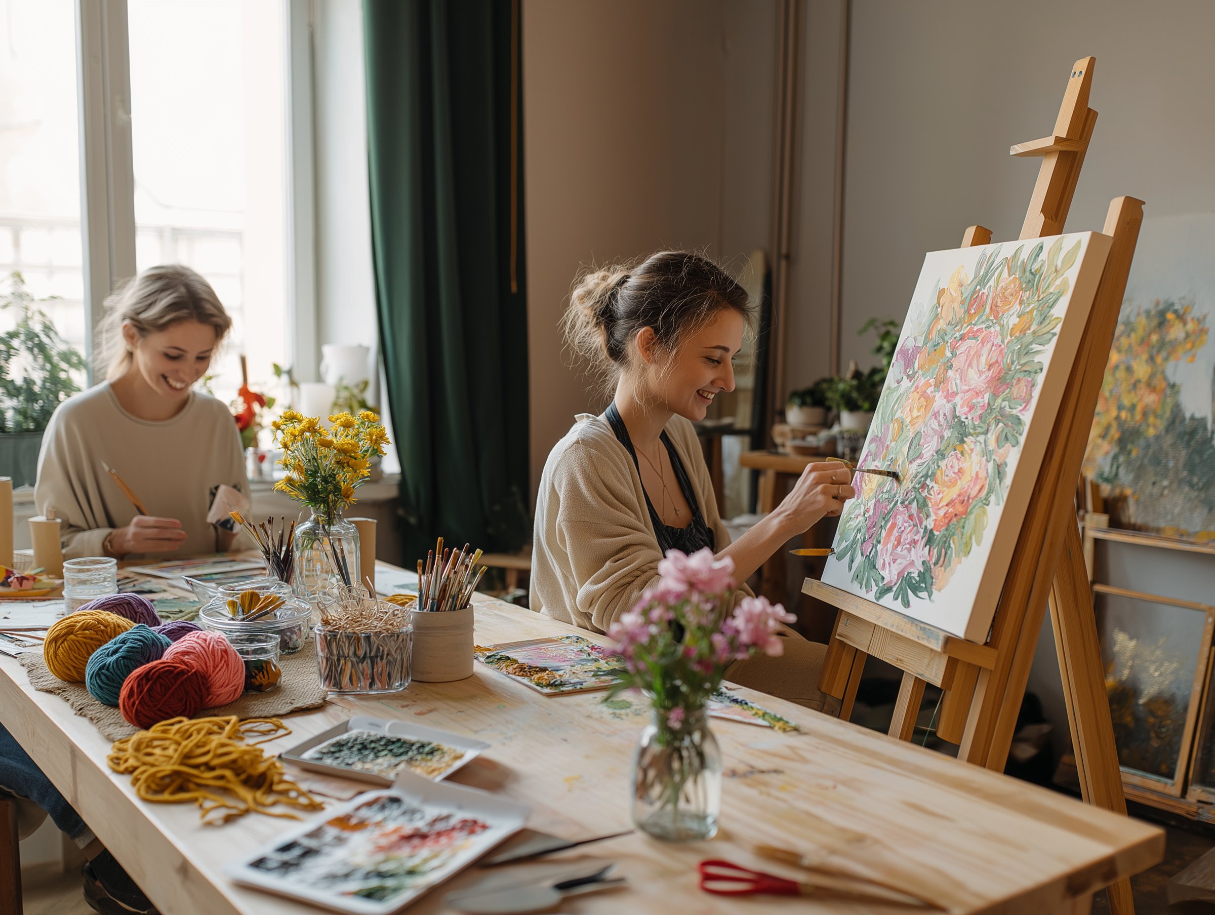 Clases crochet y pintura