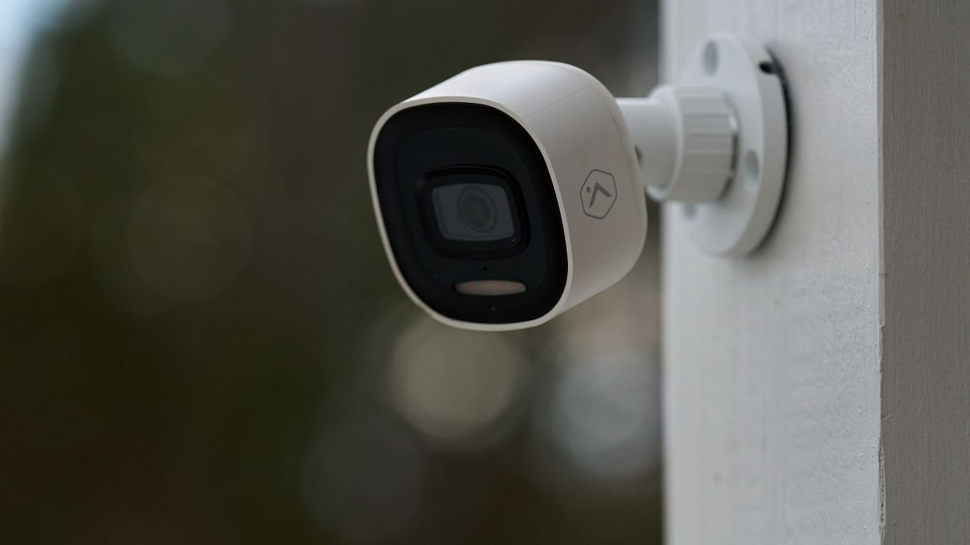 Modern home with security system