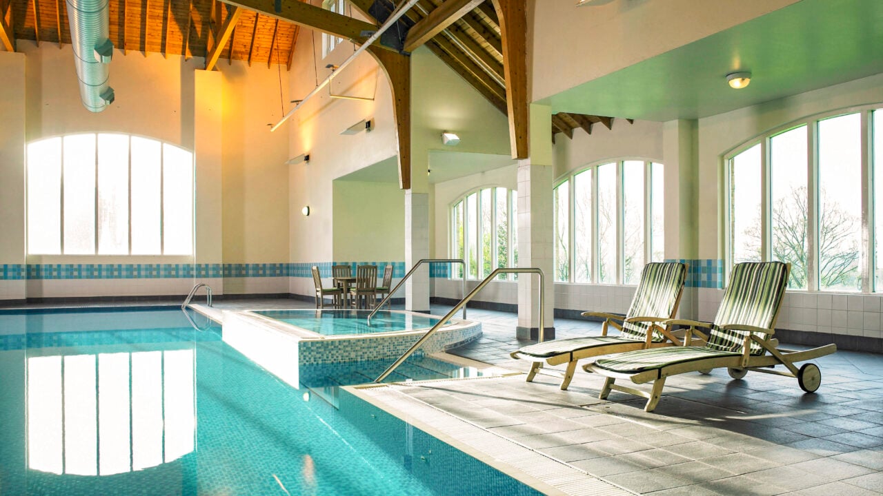 Swimming pool and leisure facilities at Hollins Hall