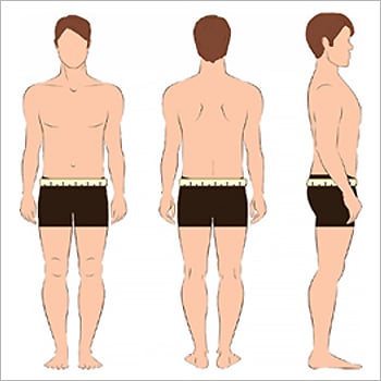 Adult cloth diaper measurement guide showing hip and rise length measurements for proper sizing