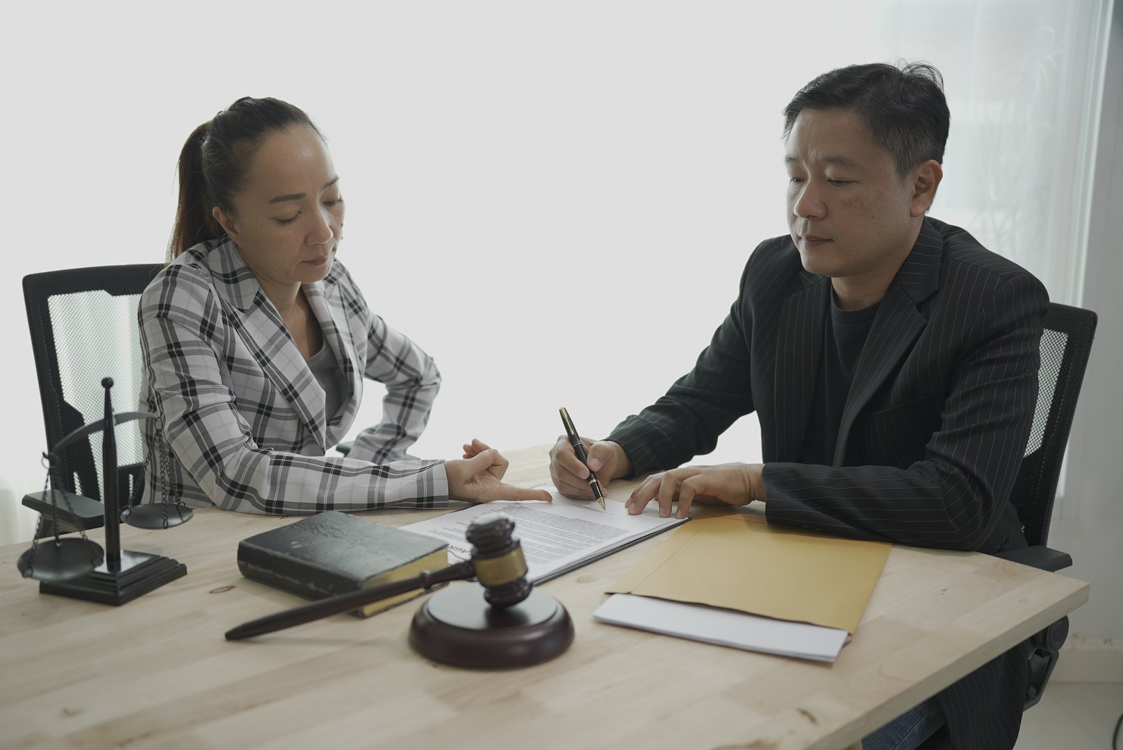 Lawyers provide legal advice. Represent clients in court and help with legal documents