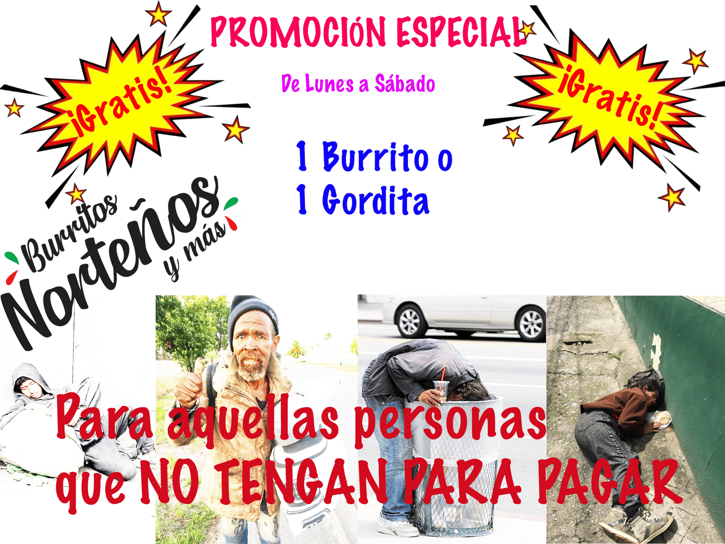 Promoción Permanente Burritos Norteños