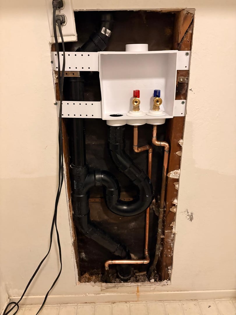 Laundry box installation professional work