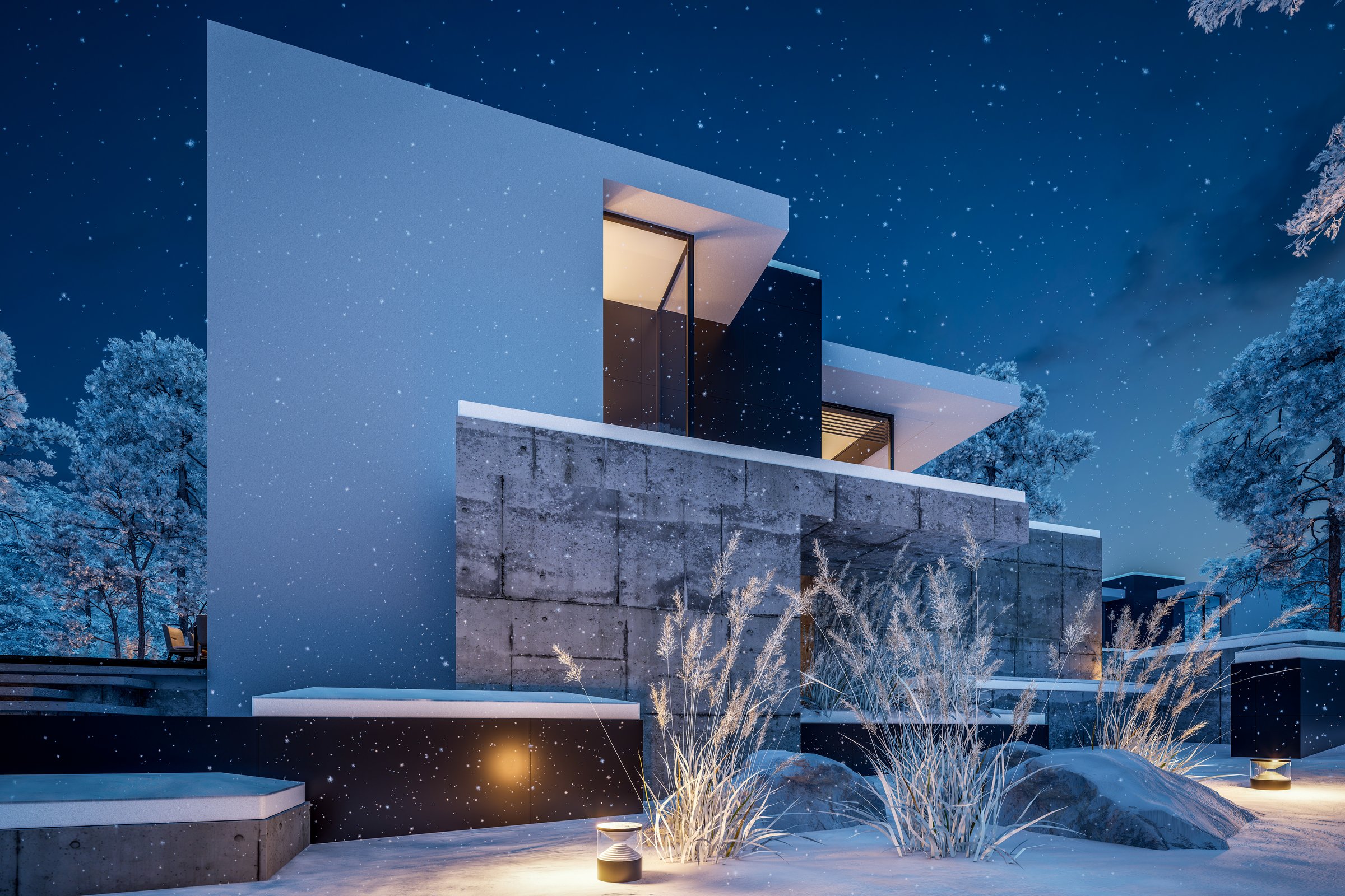 Whistler ski lodge in winter