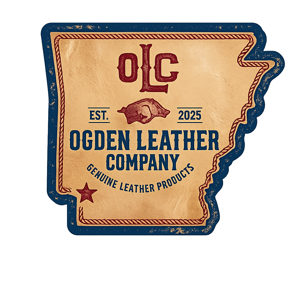 Ogden Leather Company owner and craftsman