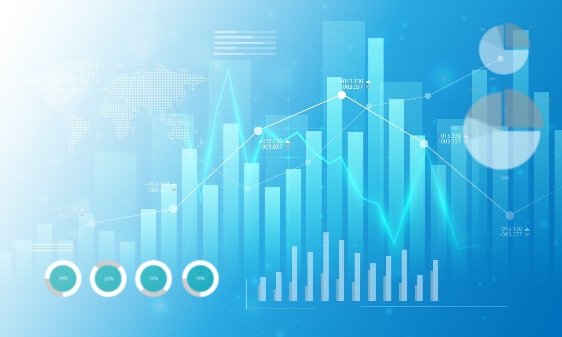 graph analytical concept business finance stock market