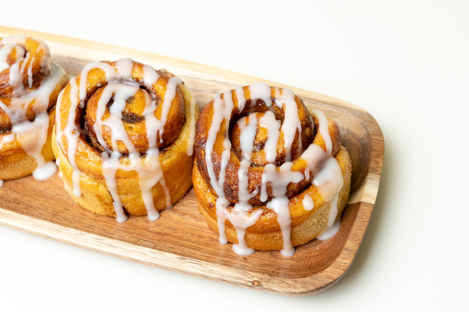 Cinnamon rolls with icing