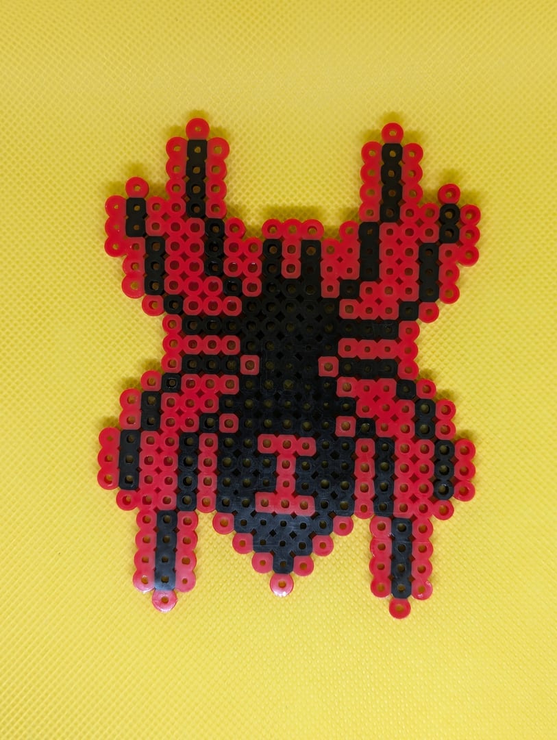 Red Spider Perler Bead Item
