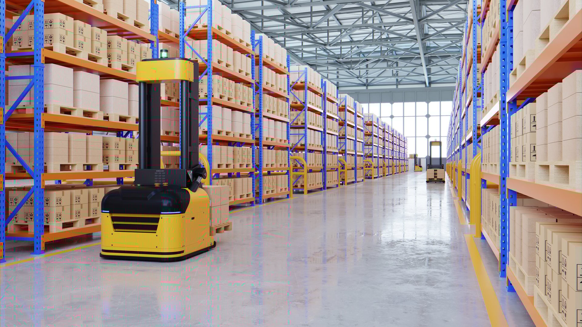AGV Forklift Trucks Transport More with Safety in warehouse