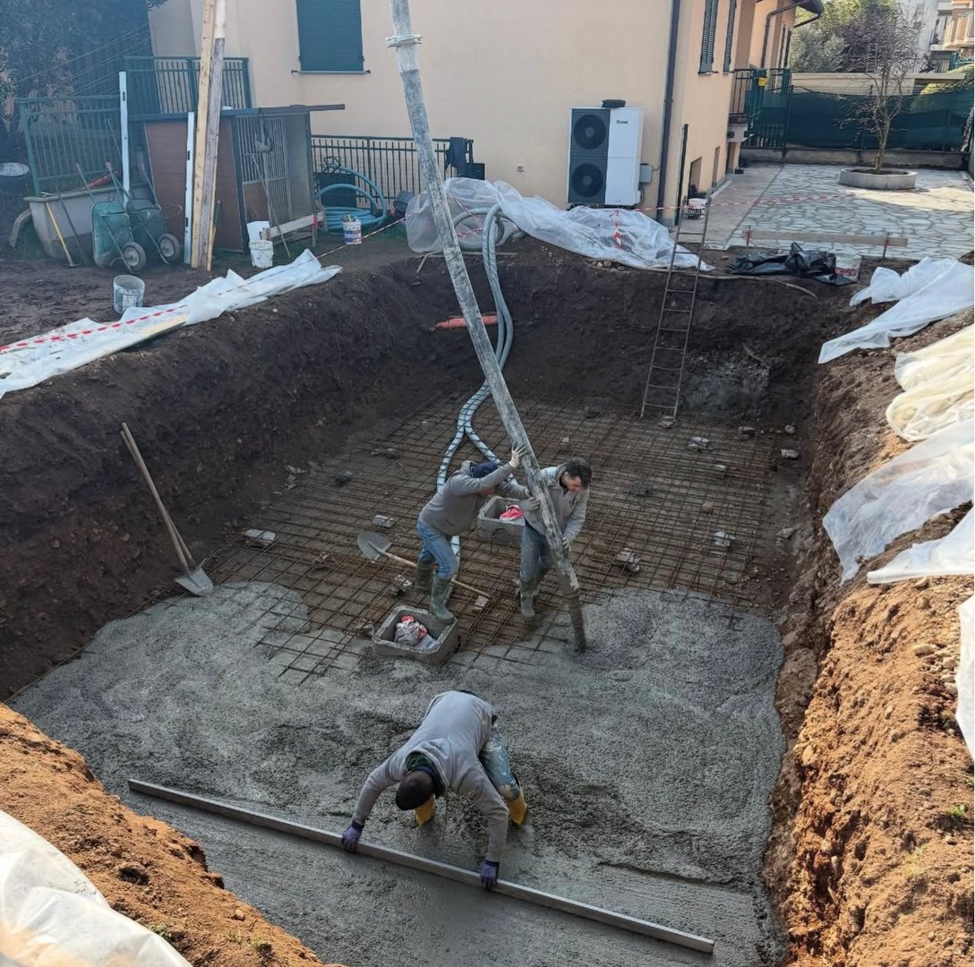 Progetto piscina esclusiva - Vista completa installazione