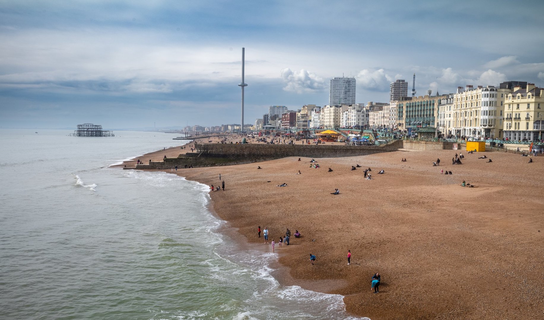 Eastbourne seafront and beach