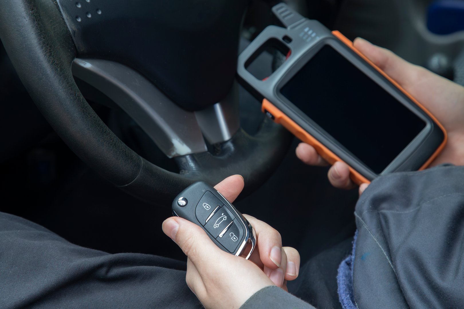 Car key programming and production