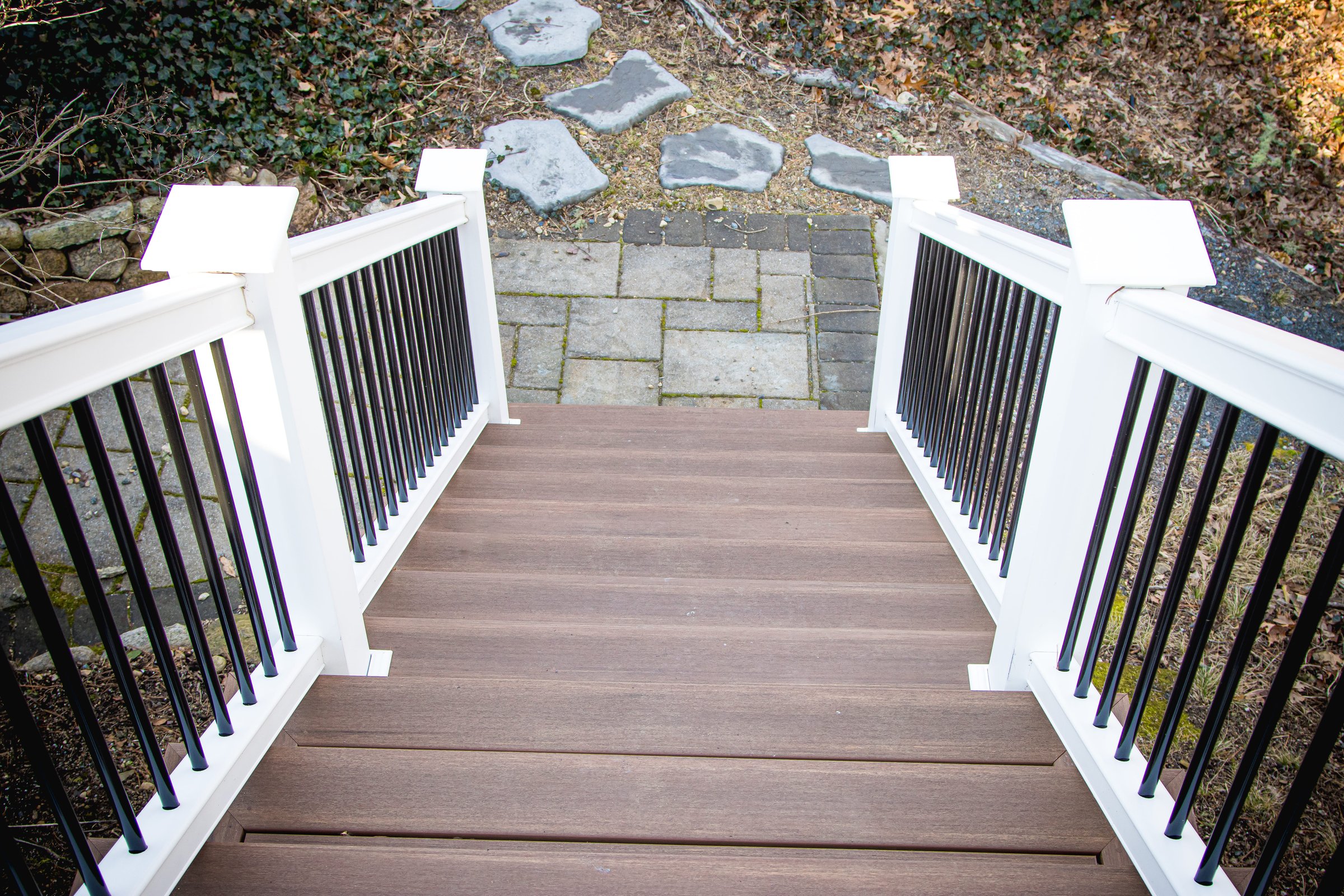 Custom railing and stairs by Fonseca's Carpentry