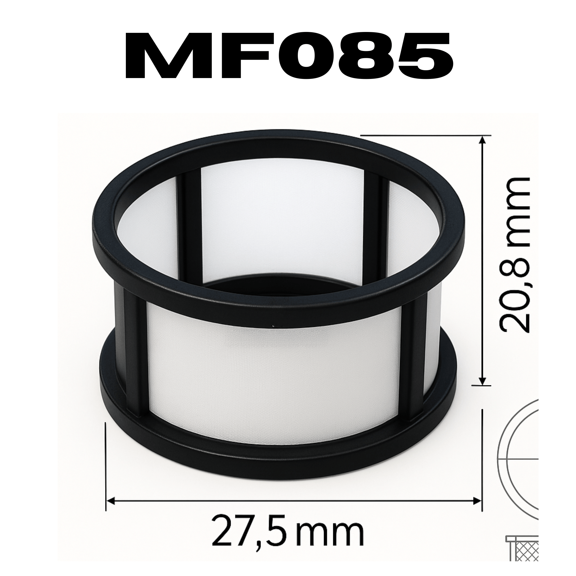 MF085 Filtro Vortec Primera Generacion