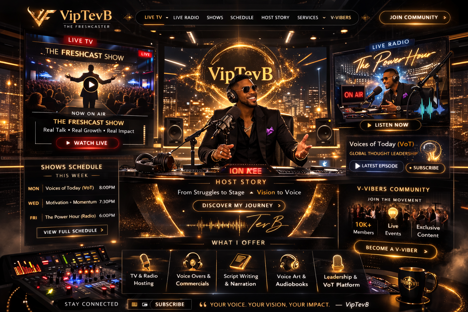 VipTevB - Professional broadcast presence