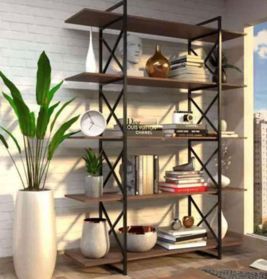 Anaquel diseño con crucetas