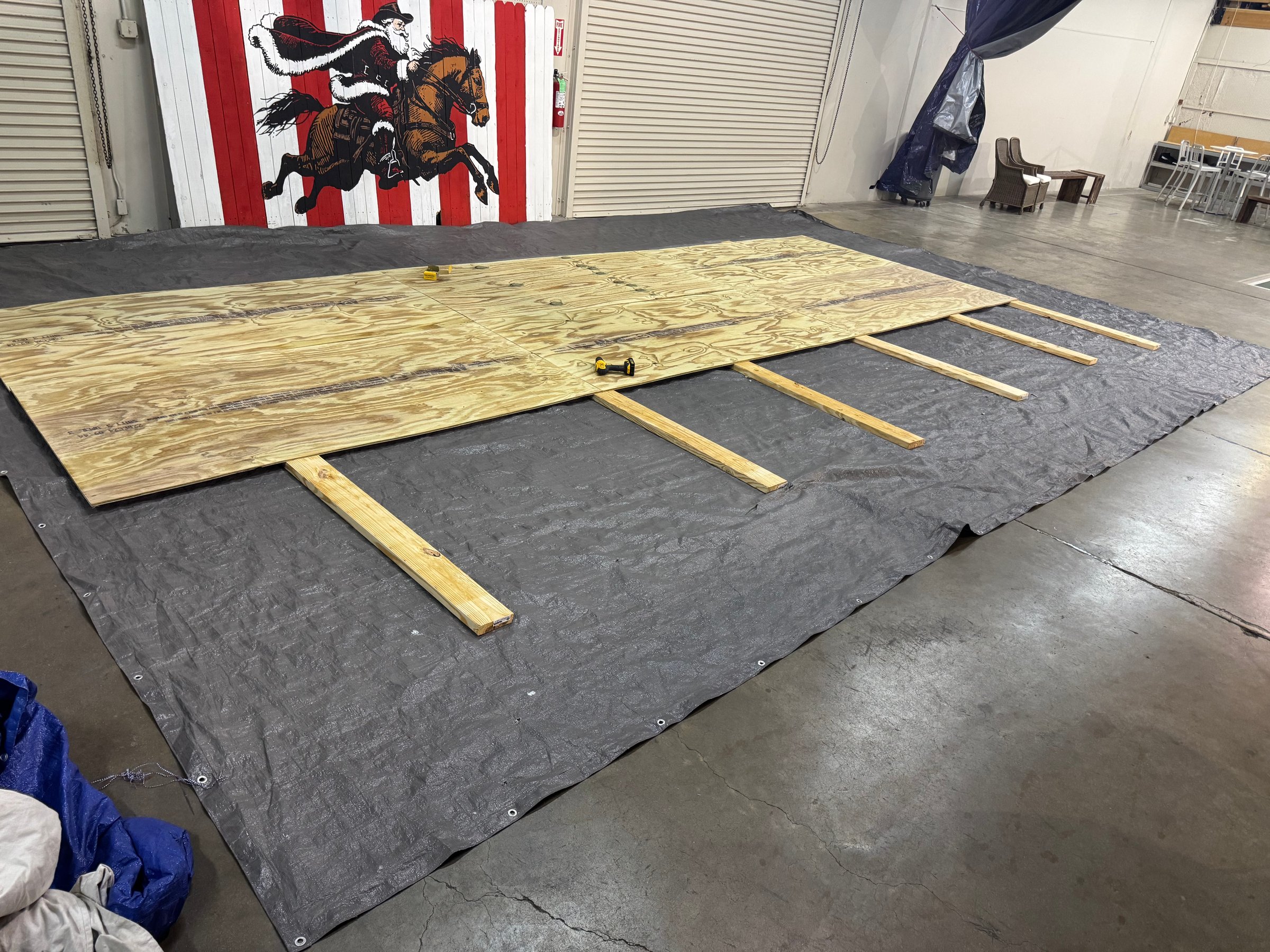 Arch Manning Mural Process Photo 2