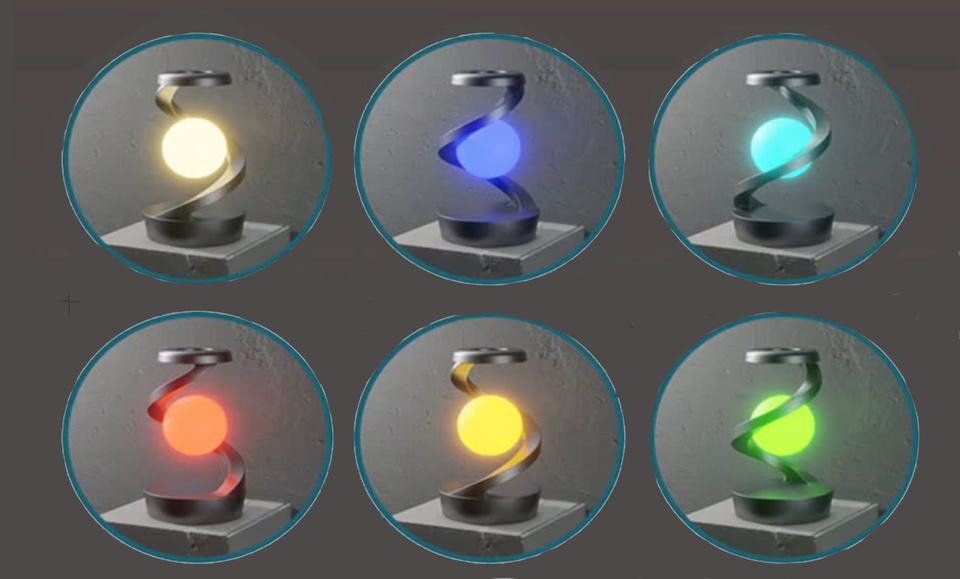 Modern Wireless Magnetic Charger for Mobile Phones with Sleek Design and LED Indicator Lights.