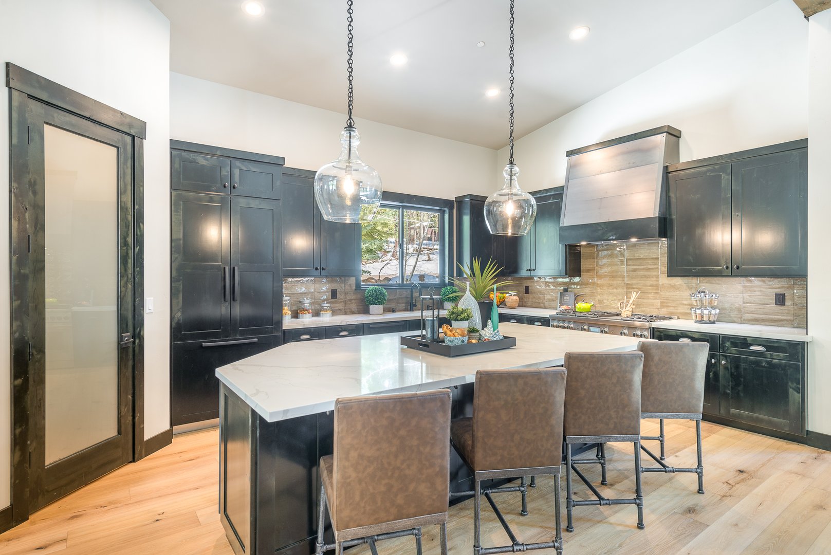 Custom luxury kitchen with high-end finishes