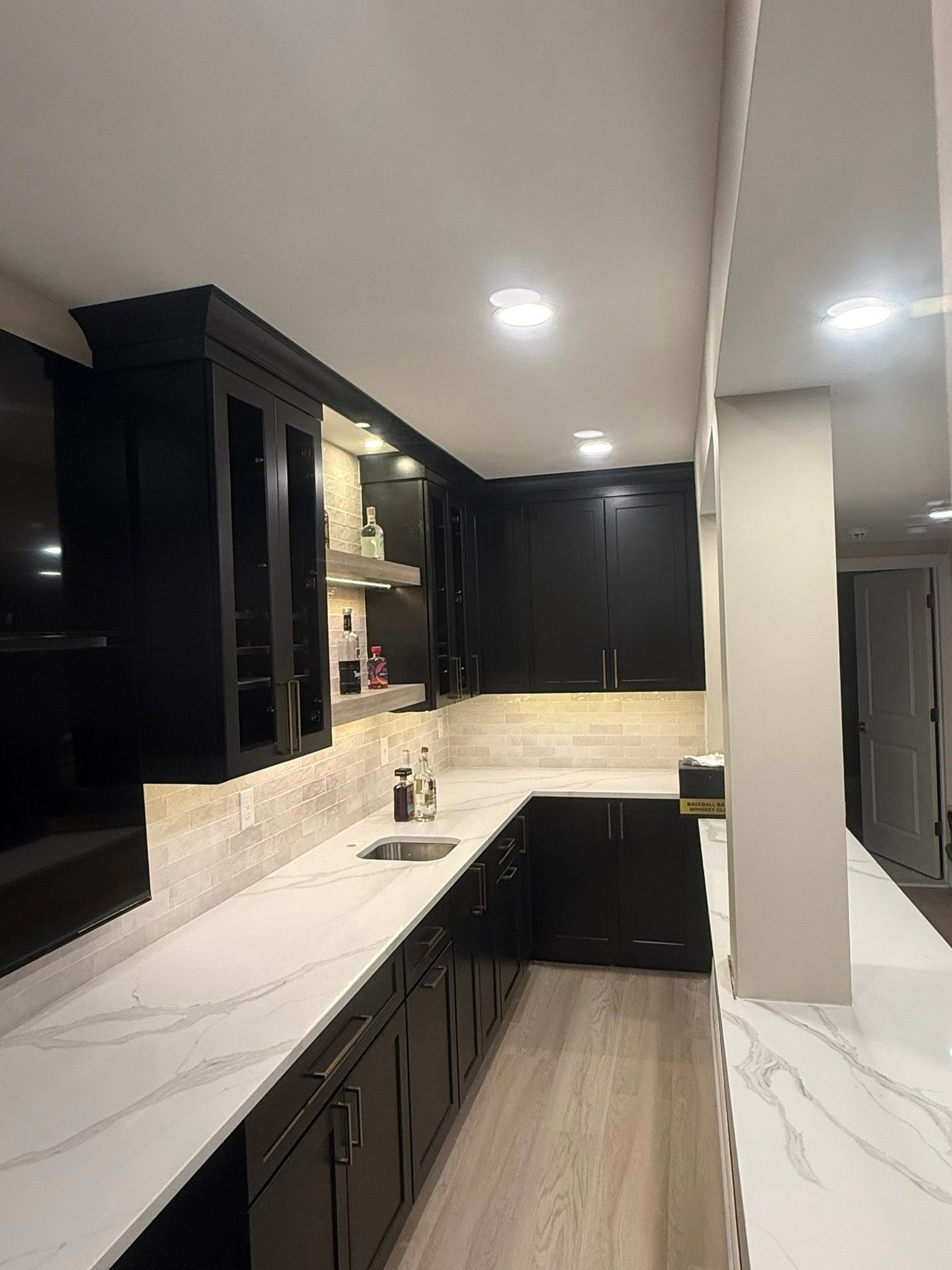 Multi-TV entertainment wall setup