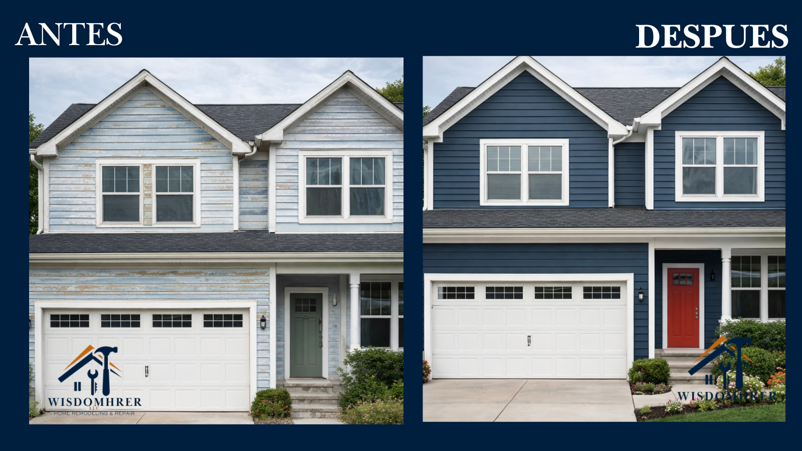 Remodelación exterior antes y después