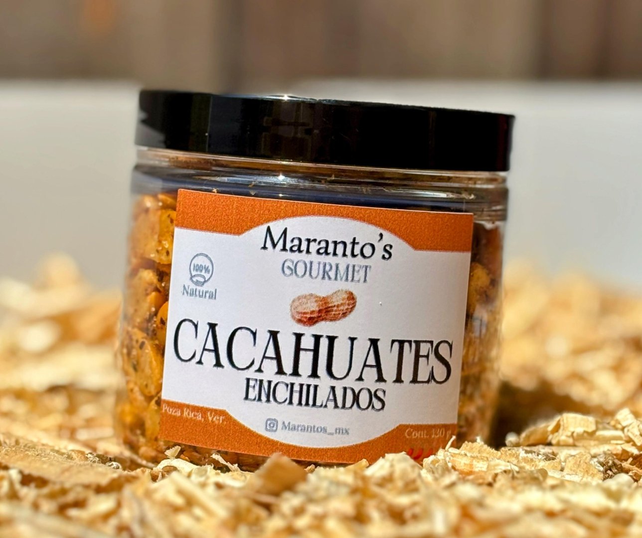 Cacahuates enchilados Maranto's Gourmet 150 g — botana picante nivel medio