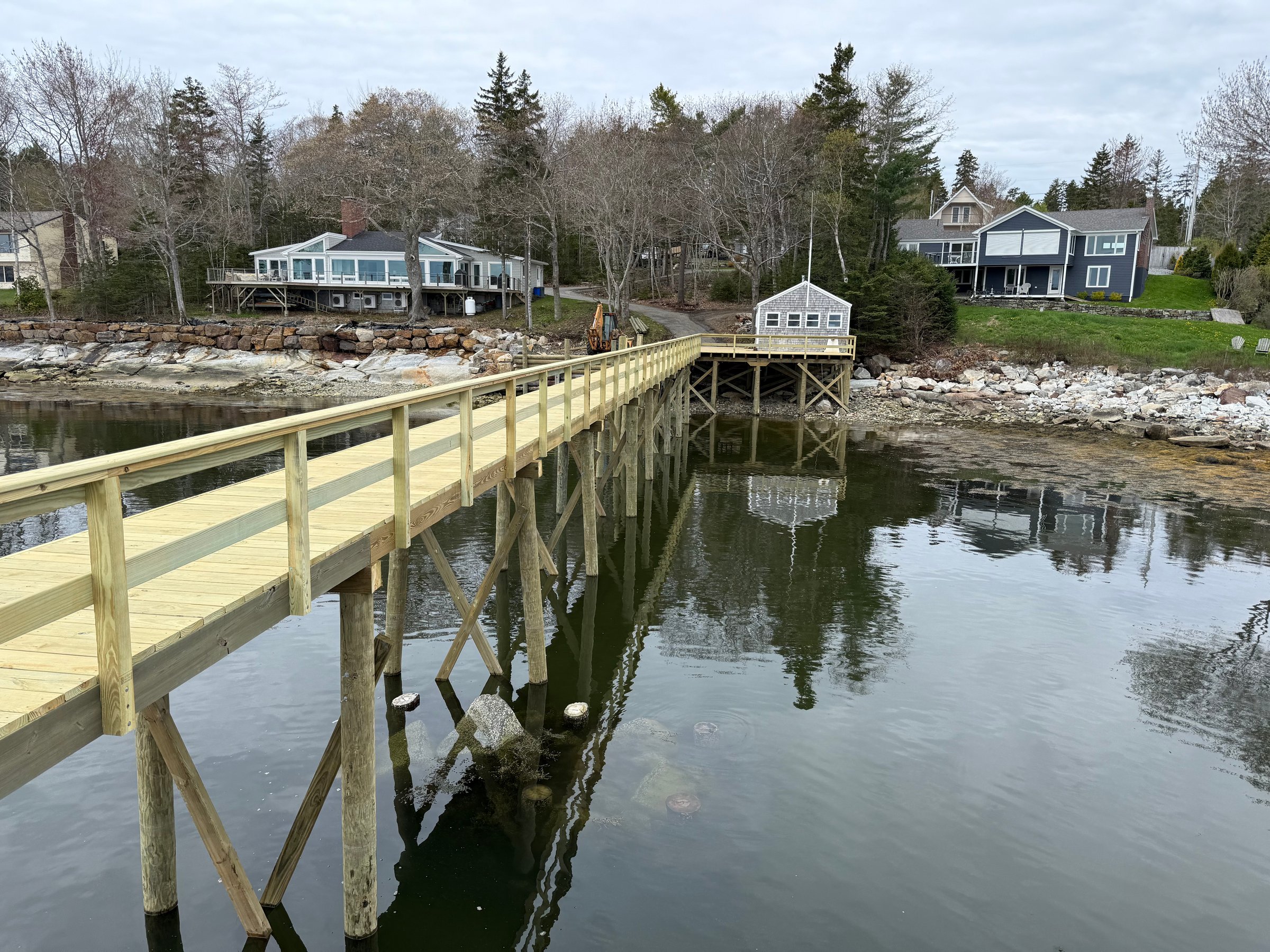 Marine construction project by Midcoast Dock LLC