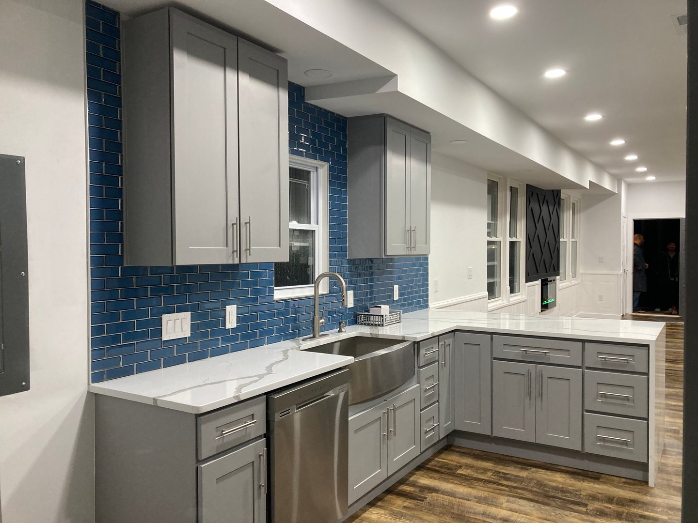 Professional renovation project background