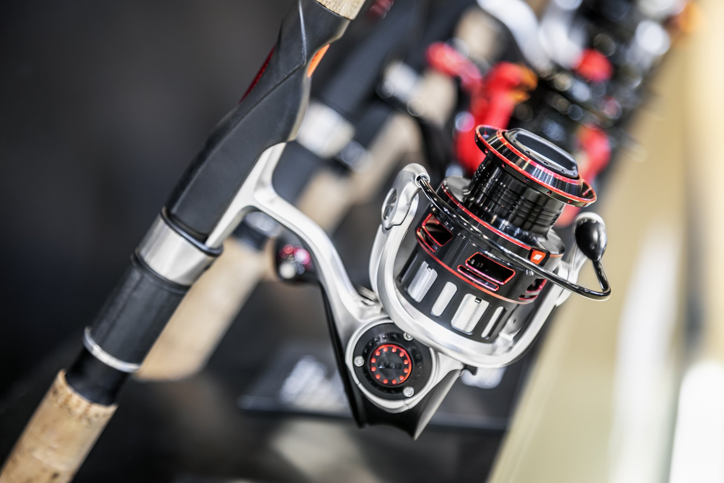 Fishing reels in shop