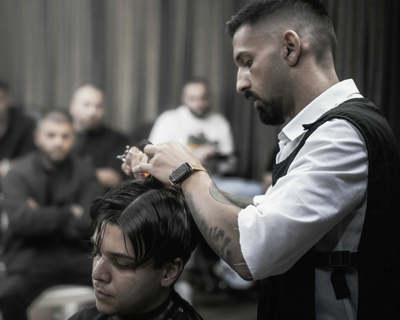 Barbers shop. Picture of a luxury barbershop with nice interior