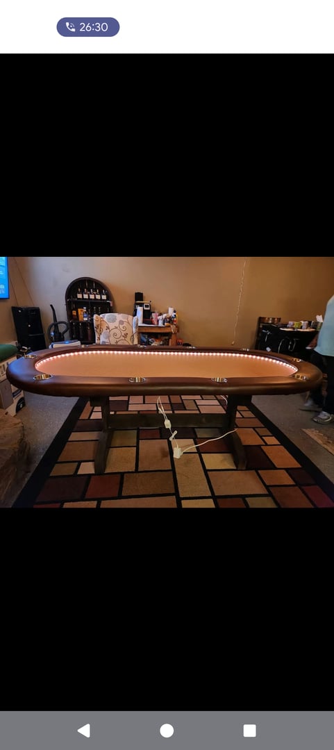 Custom poker table