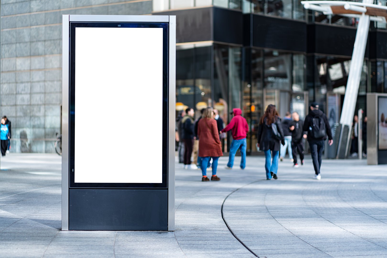 Billboard in the Garibaldi District in Milan.