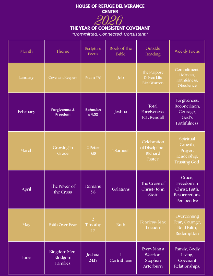 First Half of 2026 Reading Calendar