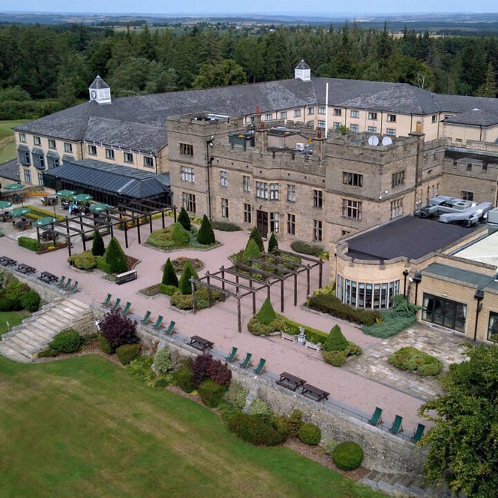 Slaley Hall Edwardian mansion golf resort in Northumberland countryside
