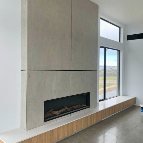 Electric fireplace installation by Greater Geelong Electrical in Geelong, VIC